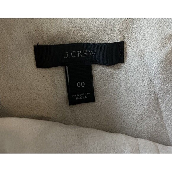 J Crew Black Nude One Shoulder Eyelet Blouse Size 00 - Picture 4 of 8